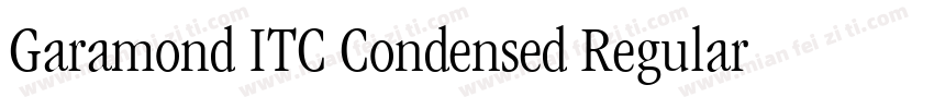 Garamond ITC Condensed Regular字体转换